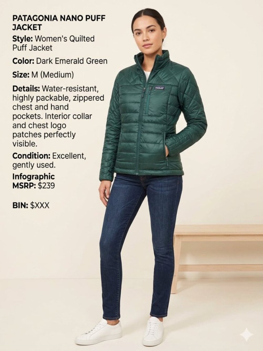 Patigonia Radalie Quilted Jacket Medium